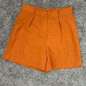 Elegant Women's Burnt Orange Shorts